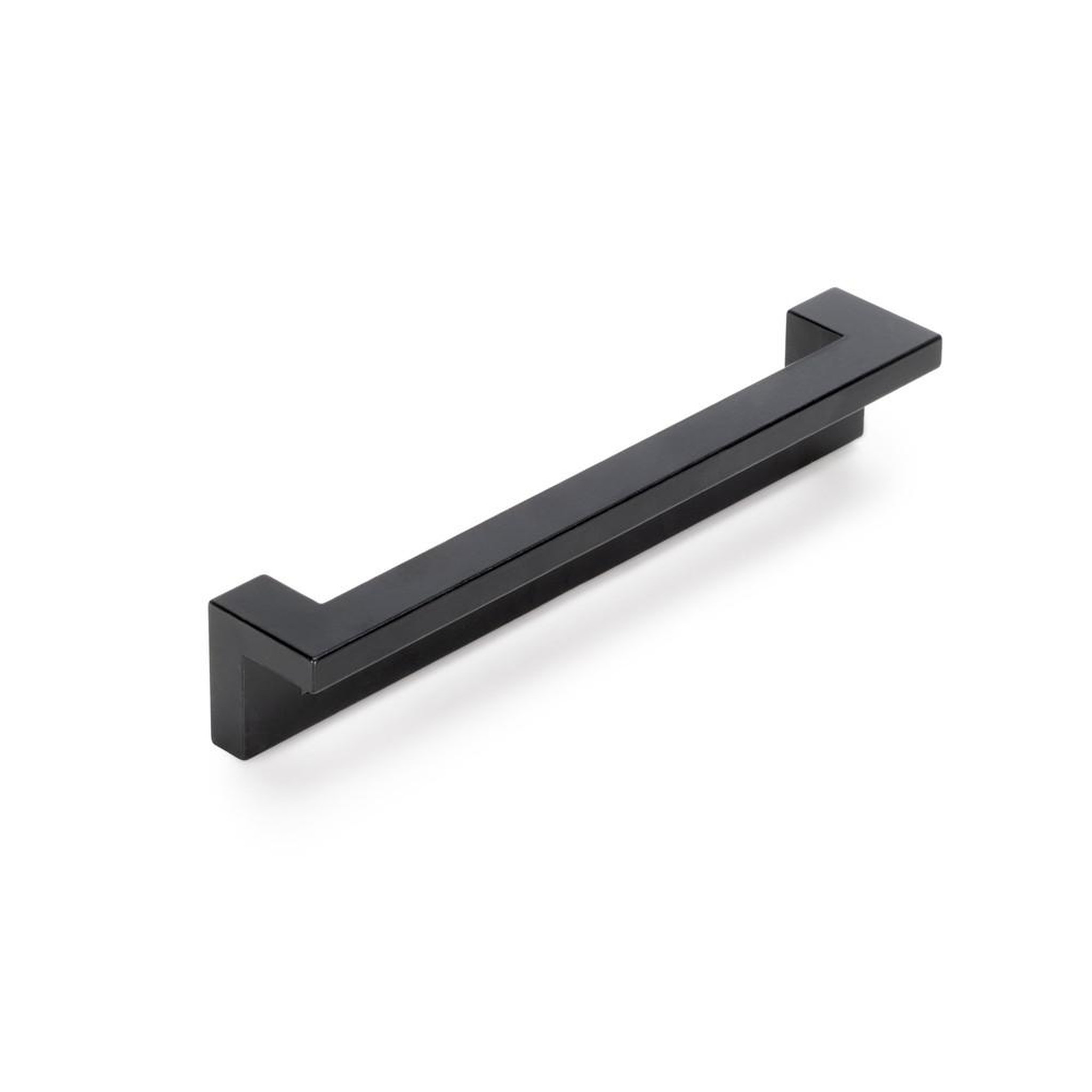 EMUCA SRL Lot de 5 poignées pour meubles Cleveland- L144mm- entraxe 128mm- Zamak- Peint en noir