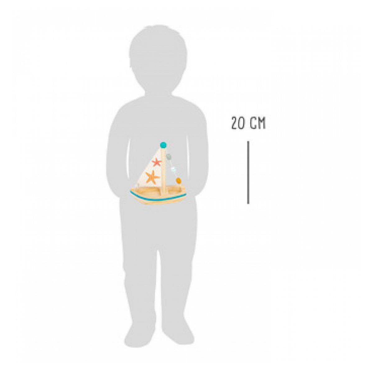 SMALLFOOT Voilier Etoile de mer en bois