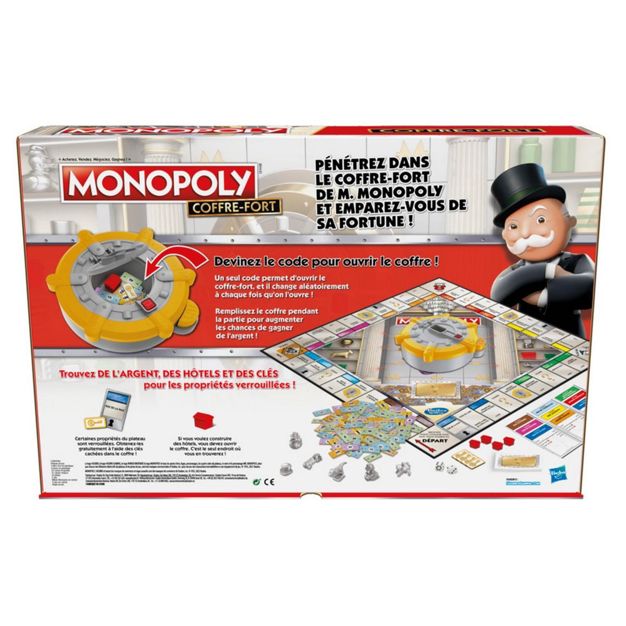 Voir la diapositive 3 : HASBRO MONOPOLY : Coffre-fort