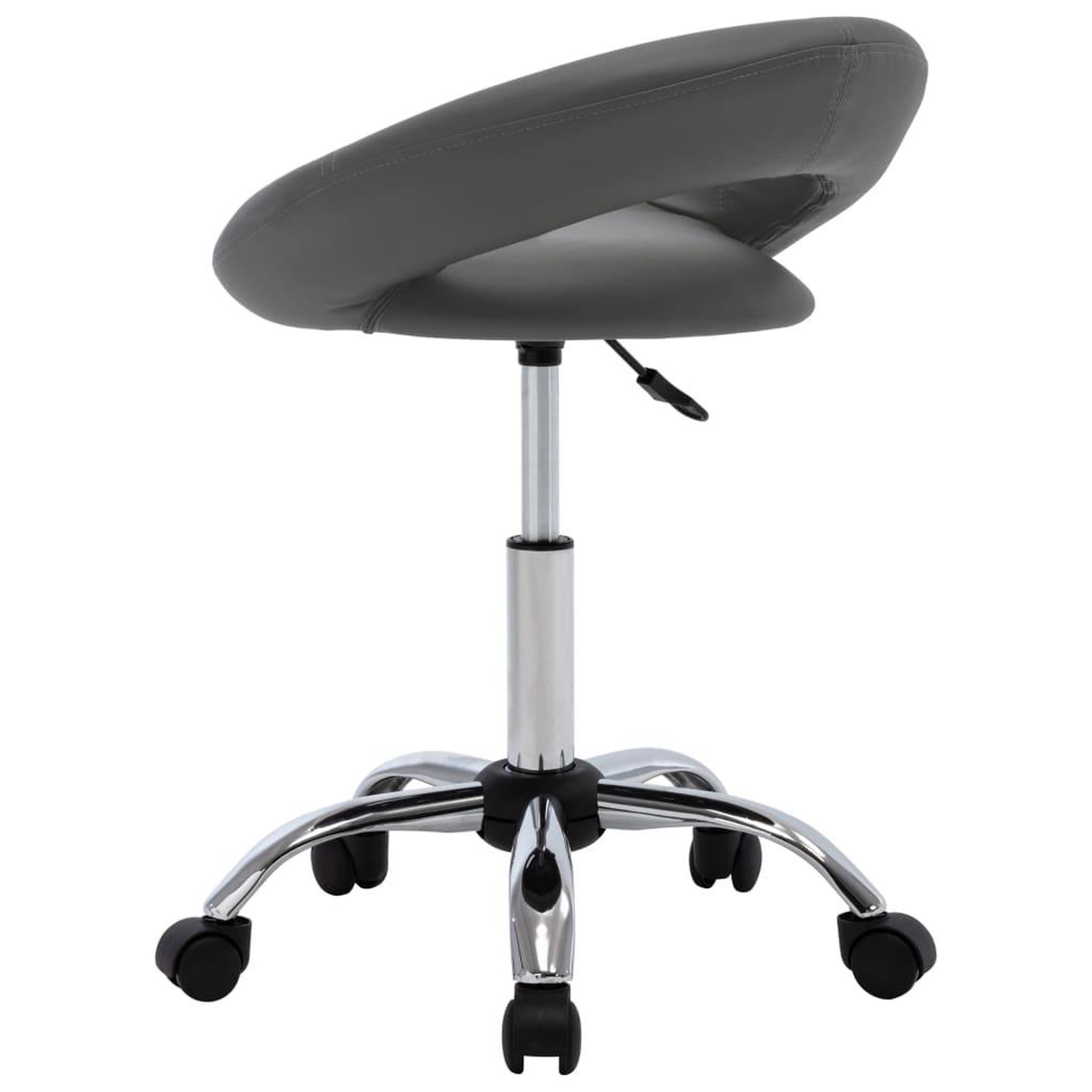 Voir la diapositive 4 : VIDAXL Chaise pivotante de salle a manger Gris Similicuir