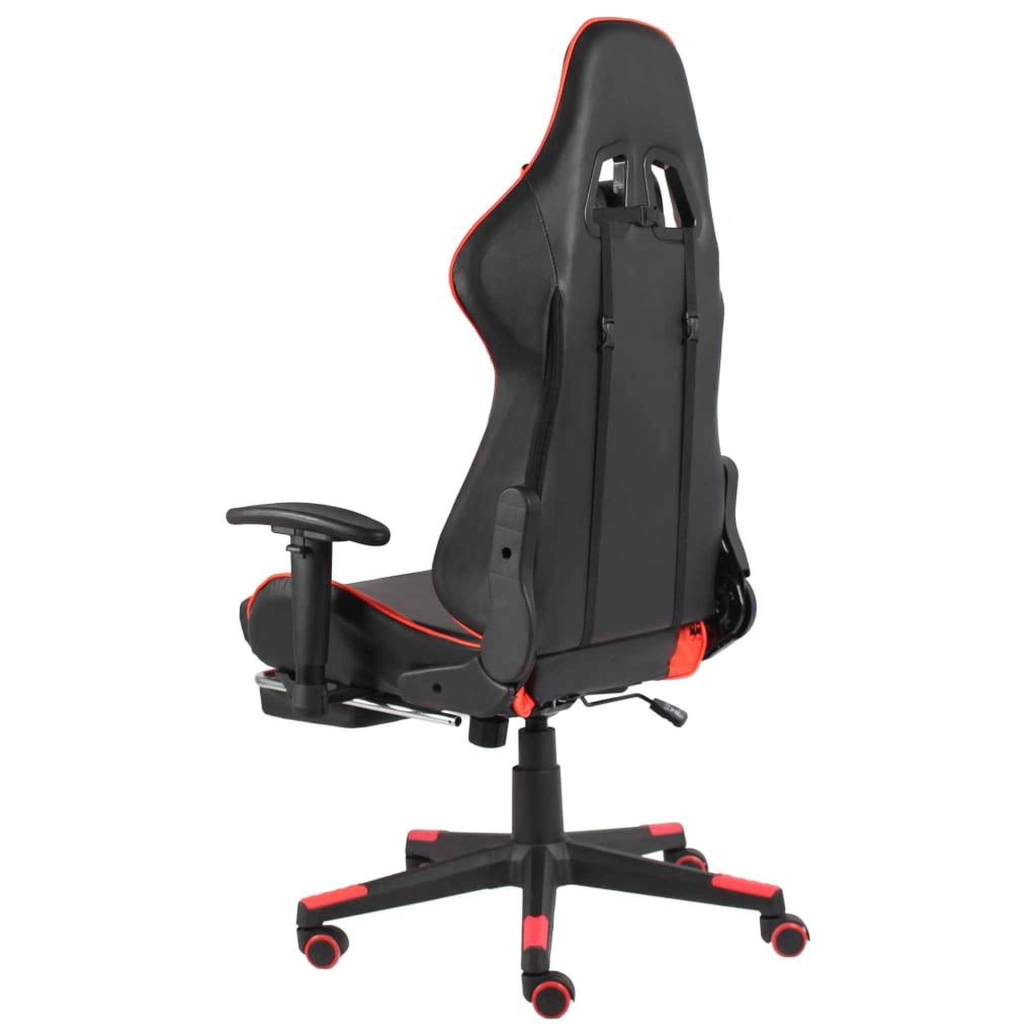 Voir la diapositive 4 : VIDAXL Chaise de jeu pivotante avec repose-pied Rouge PVC