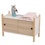 Voir la diapositive 2 : TOILINUX Armoire pour enfant Dream avec 2 portes coulissantes - Bois et Blanc