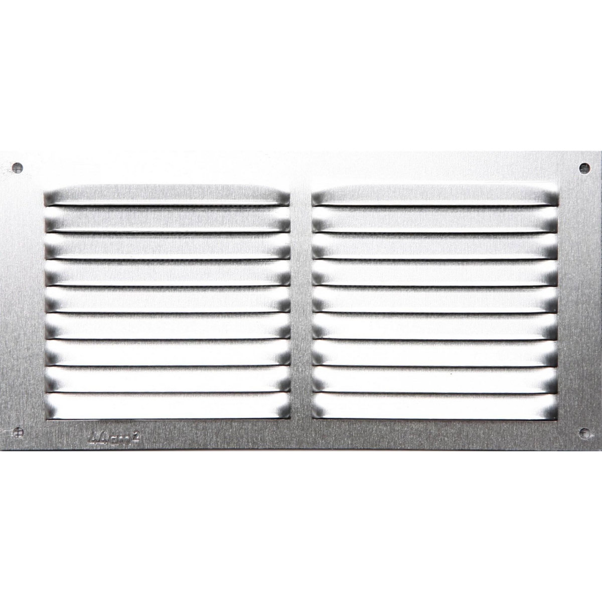 CENTRALE BRICO Grille d'aération aluminium anodisé, L.10 x l.20 cm