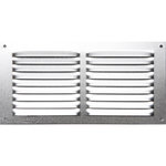 CENTRALE BRICO Grille d'aération aluminium anodisé, L.10 x l.20 cm