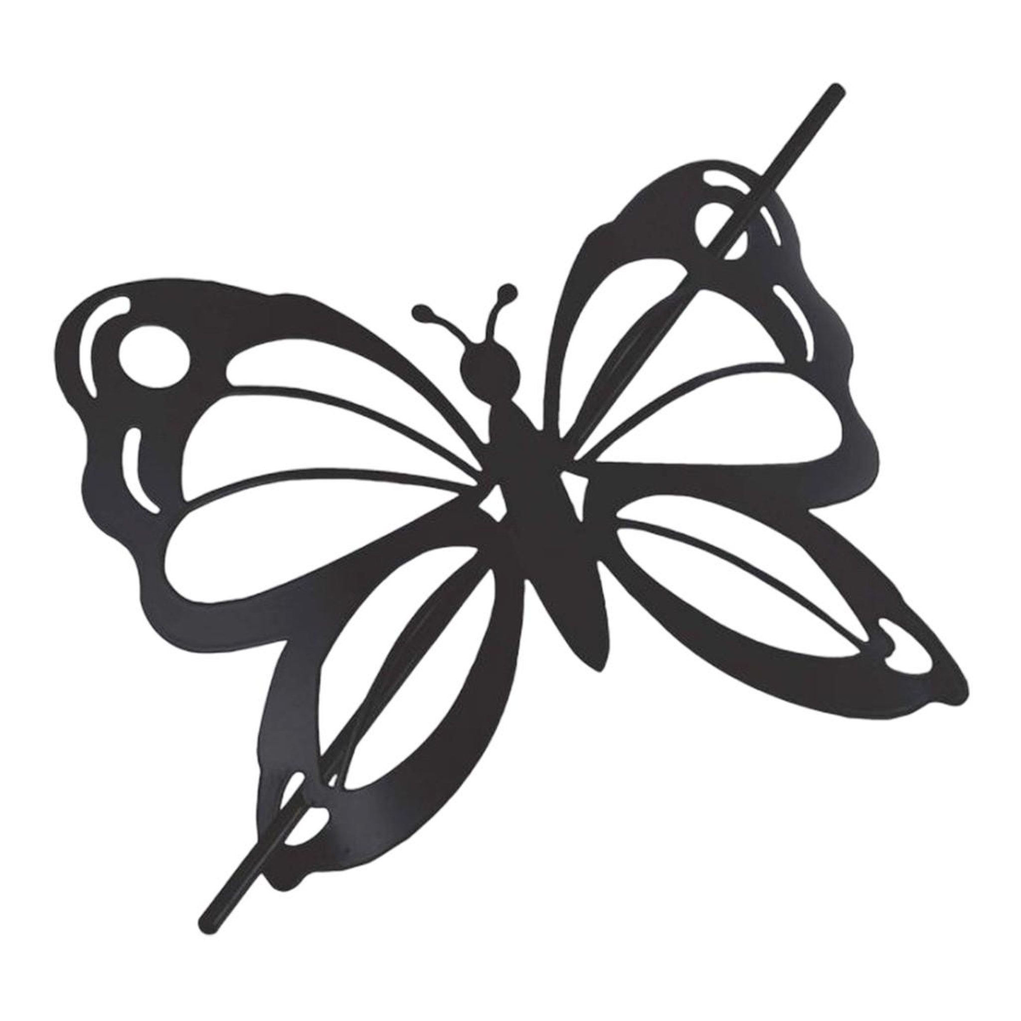 Douceur d'Intérieur Embrasse de rideau broche  farfalina  16cm noir