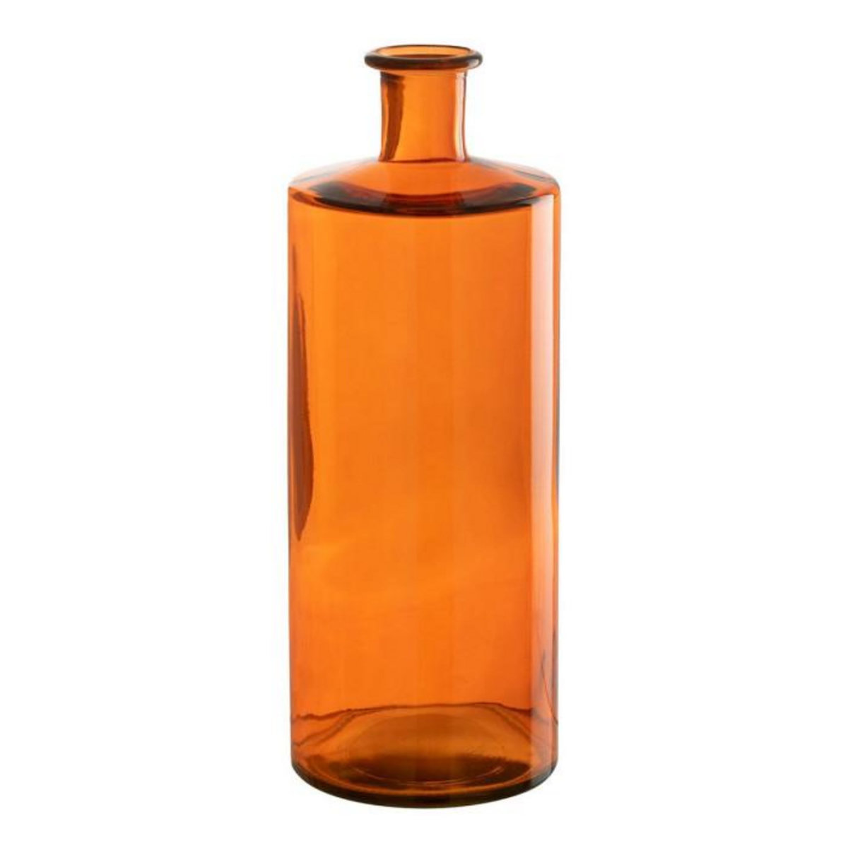 Paris Prix Vase Déco en Verre  Bouteille  40cm Orange