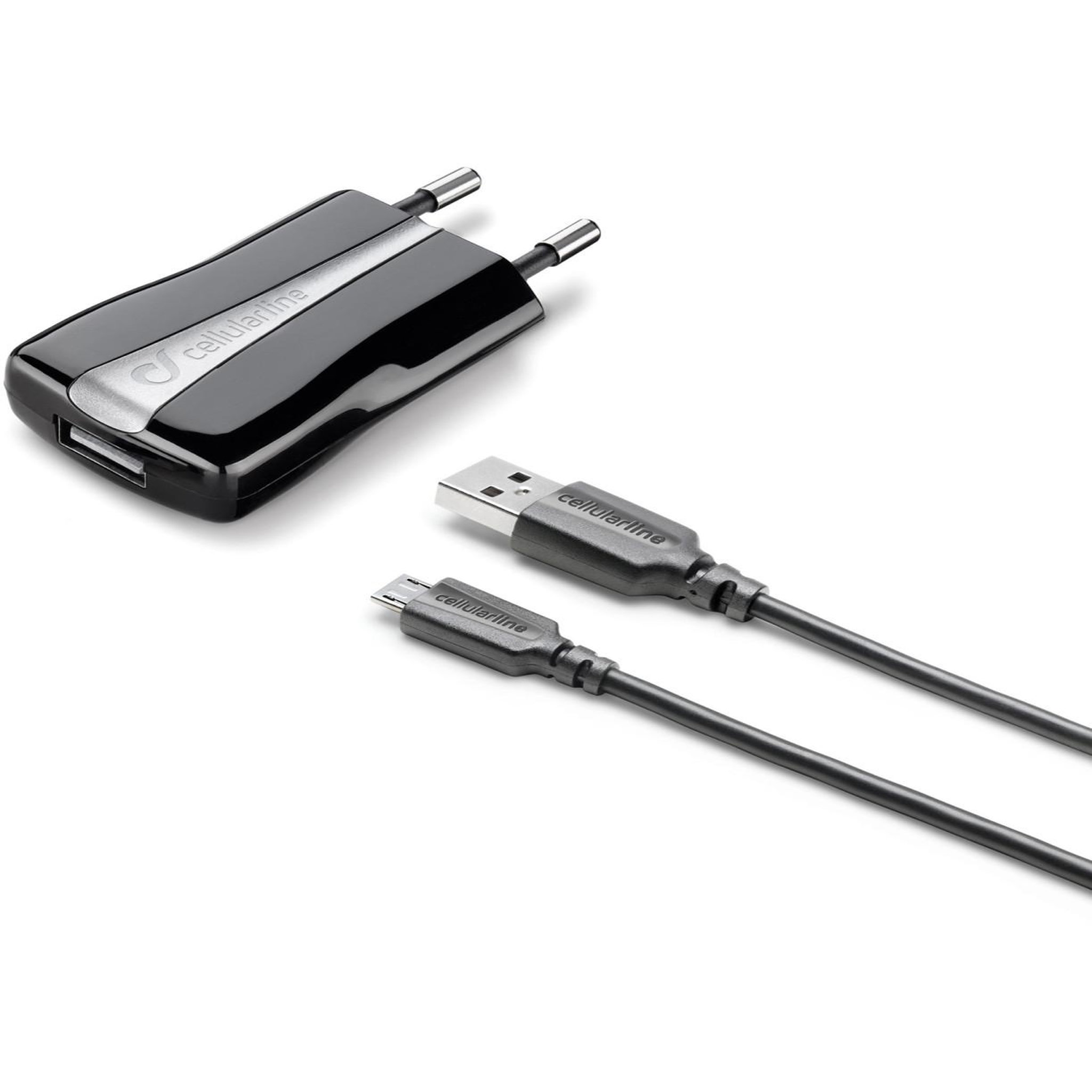 Voir la diapositive 2 : CELLULAR LINE Cellularline usb charger kit 1a - micro usb - huawei, xiaomi, wiko, asus and other smartphone