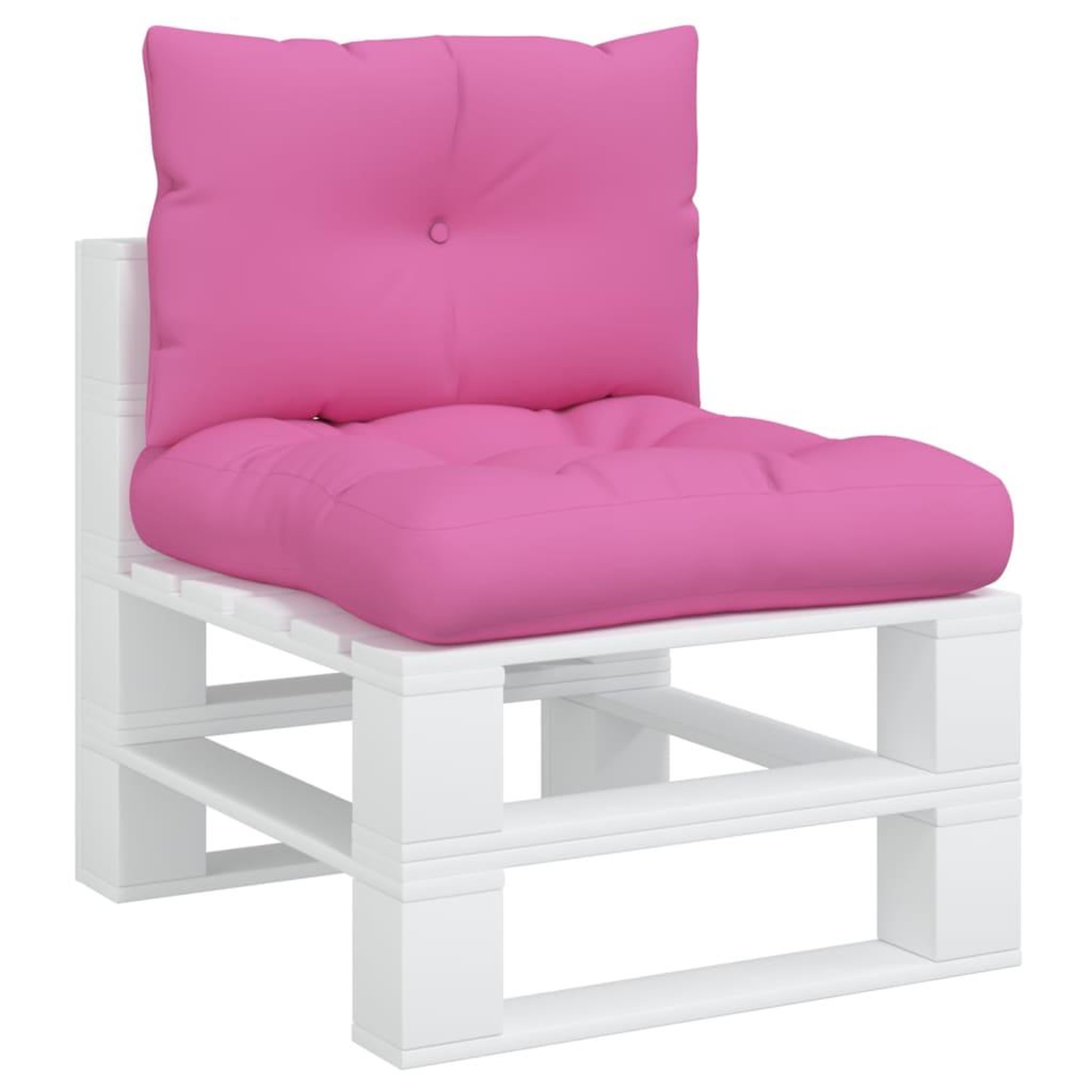 Voir la diapositive 3 : VIDAXL Coussins de palette lot de 2 rose tissu Oxford