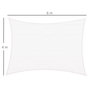 Voir la diapositive 3 : HOMCOM Voile d'ombrage rectangulaire 4 x 6 m toile solaire taud de soleil crème