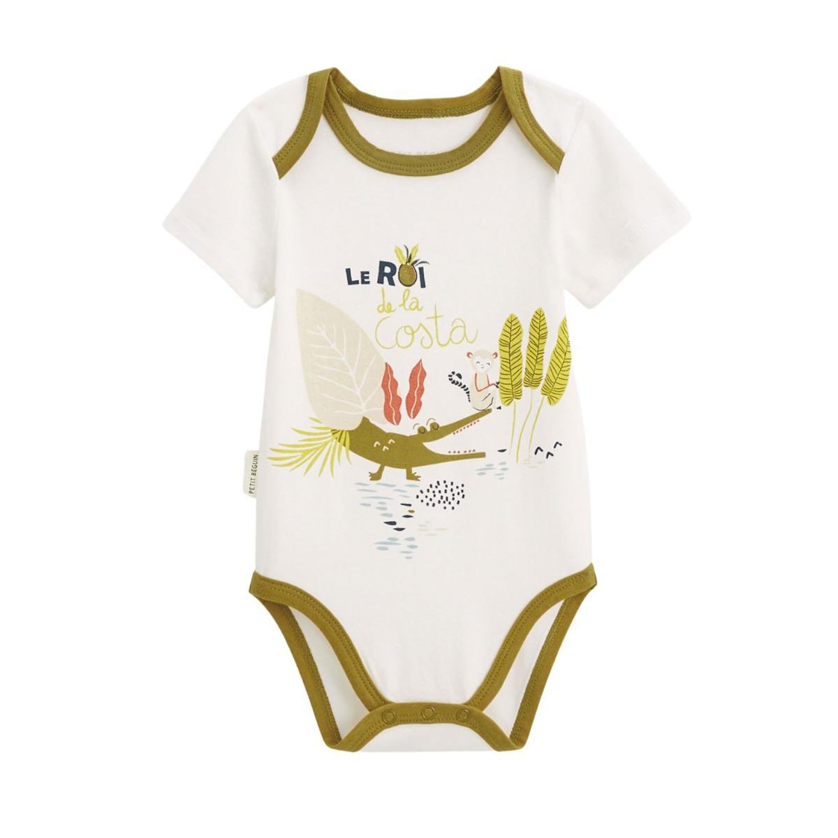 Petit Béguin Lot de 2 bodies bébé manches courtes Costa