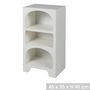Voir la diapositive 3 : FORNORD Etagère blanche 3 niches design organique