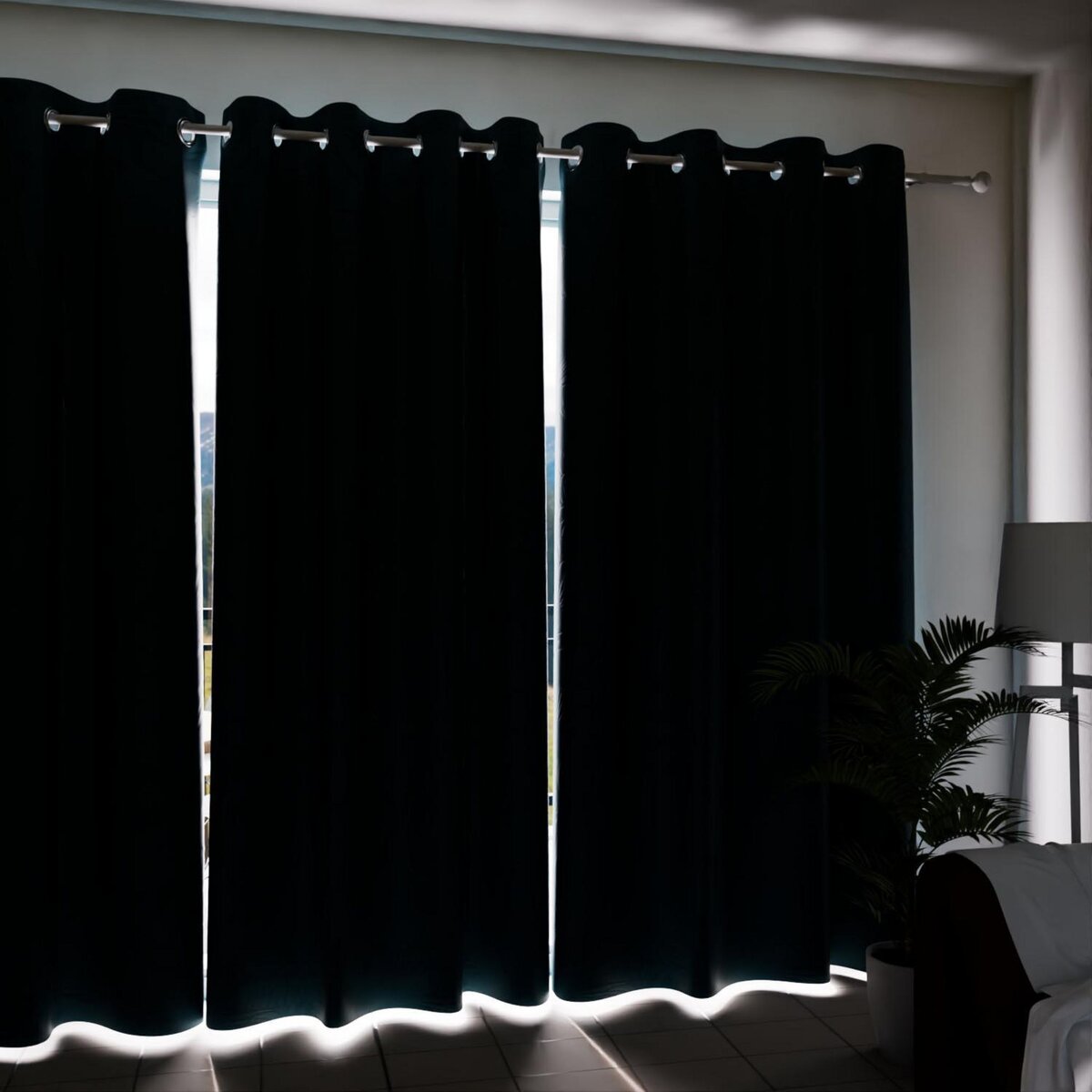 SOLEIL D'OCRE Rideau occultant à oeillets 135x250 cm TROPIC, par Soleil d'Ocre