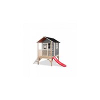 Maisonnette en bois avec toboggan Tomek 104455