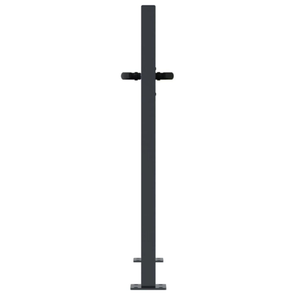 VIDAXL Portail de jardin anthracite 105x80cm acier conception de carre