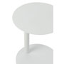 Voir la diapositive 5 : Paris Prix Table d'Appoint Ronde en Métal  Reva  50cm Blanc