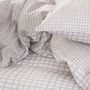 Voir la diapositive 2 : TODAY Parure housse de couette en polyester motif à carreaux QUADRI