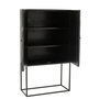 Voir la diapositive 3 : Paris Prix Commode 2 Portes en Bois  Shanil  162cm Noir