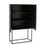 Voir la diapositive 3 : Paris Prix Commode 2 Portes en Bois  Shanil  162cm Noir