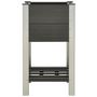 Voir la diapositive 2 : VIDAXL Lit sureleve de jardin avec etagere 50x50x90 cm WPC Gris