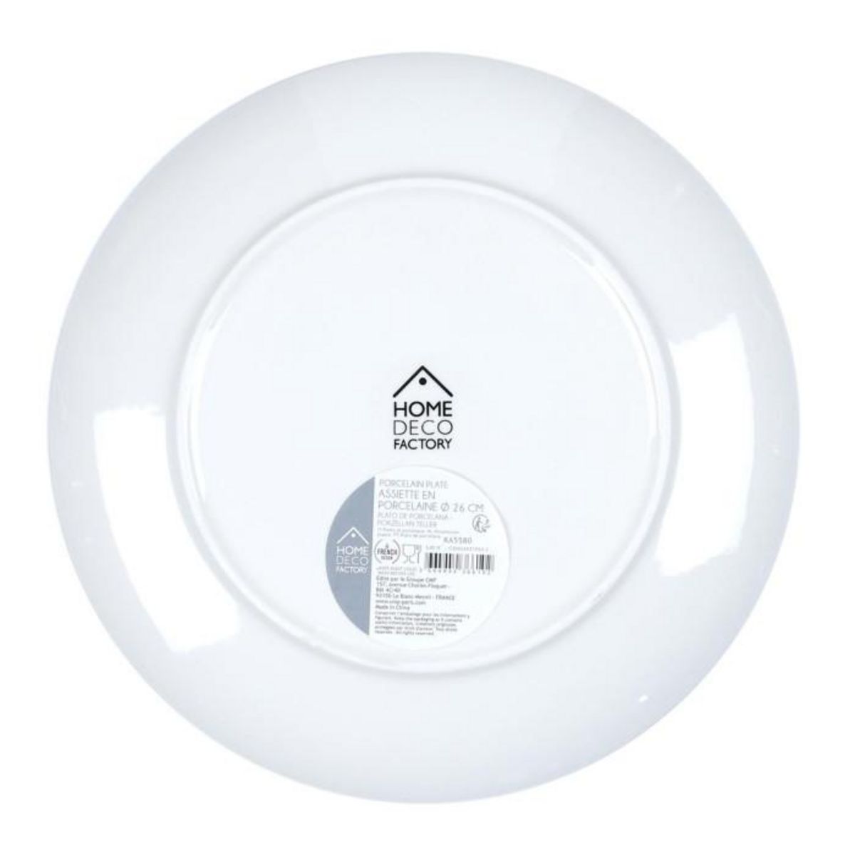 Paris Prix Lot de 6 Assiettes Plates  Mandala  26cm Vert