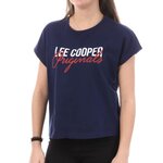 Lee Cooper T-shirt Marine Femme Lee Cooper Oumi. Coloris disponibles : Bleu