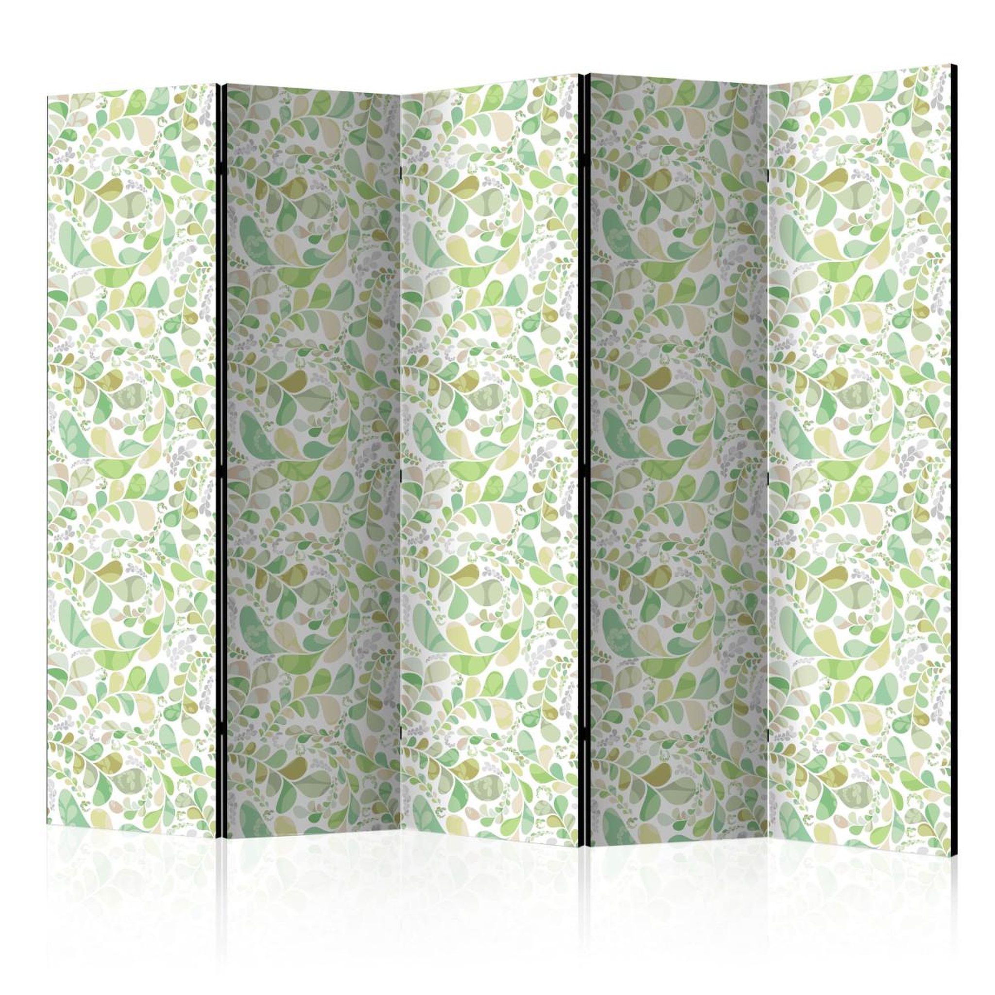 Paris Prix Paravent 5 volets  plants stained glass  172x225cm