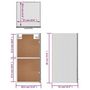 Voir la diapositive 6 : VIDAXL Armoire suspendue Sonoma gris 29,5x31x60 cm Bois d'ingenierie