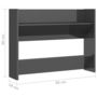 Voir la diapositive 6 : VIDAXL Armoire a chaussures murale gris brillant bois d'ingenierie