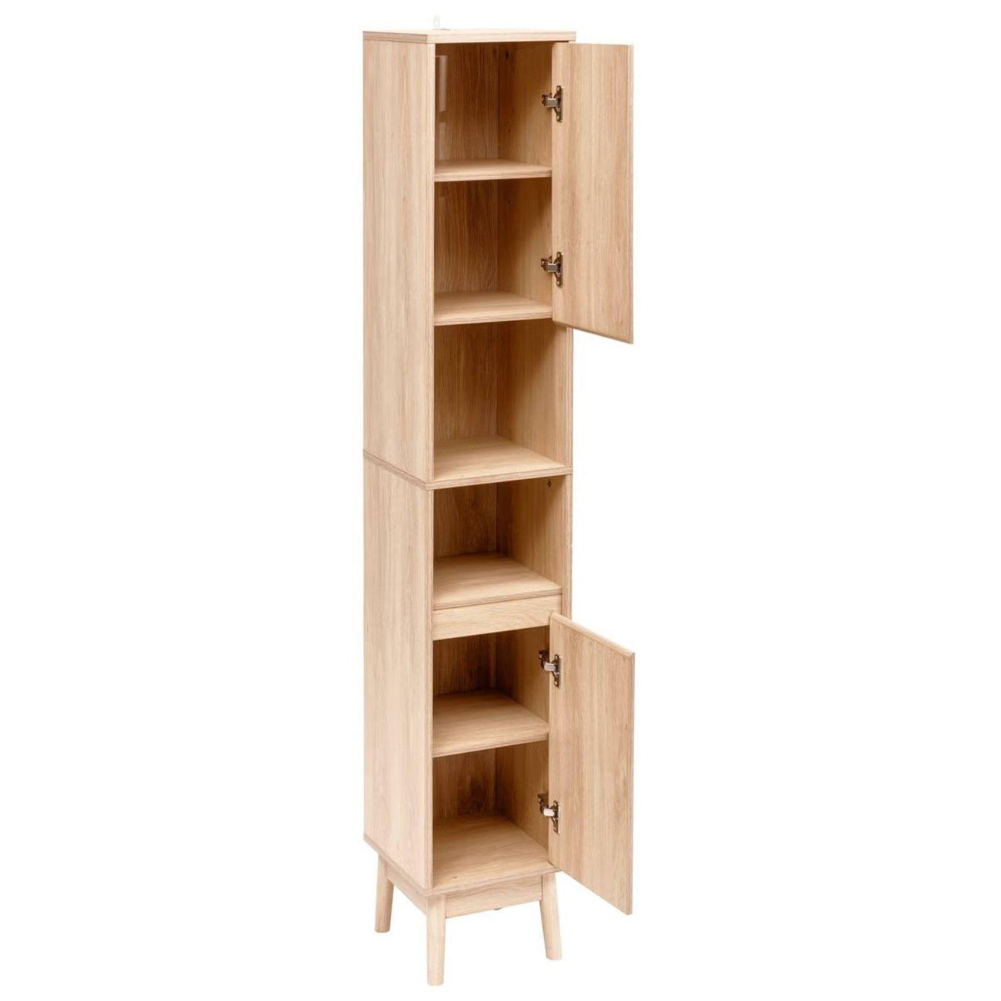 Voir la diapositive 3 : FIVE Colonne 2 portes effet bois naturel abana - beige