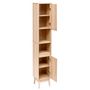 Voir la diapositive 3 : FIVE Colonne 2 portes effet bois naturel ABANA - Beige