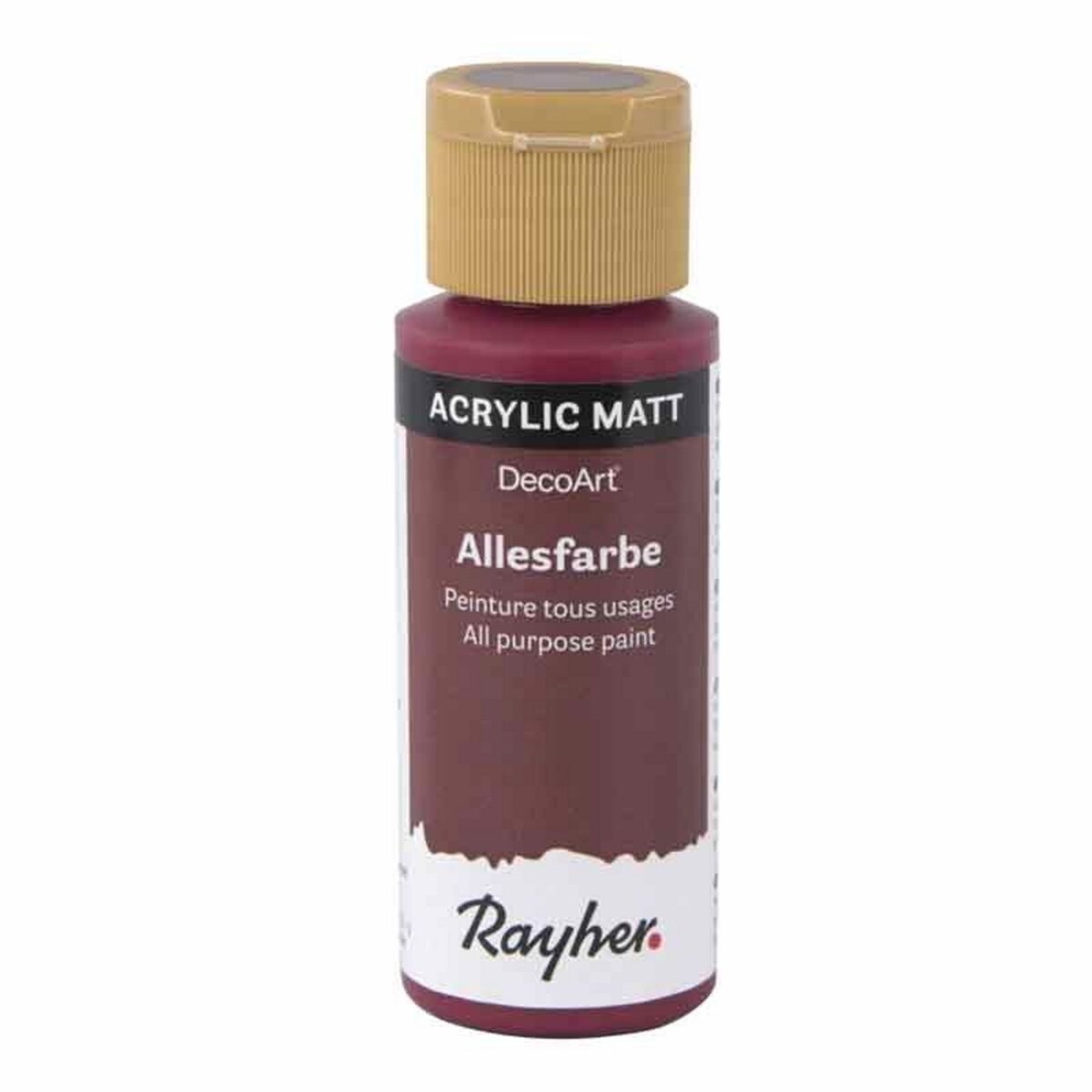 Rayher Peinture acrylique tous usages mat 59 ml - Rouge royal