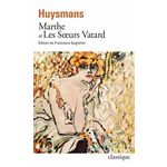 MARTHE ET LES SOEURS VATARD, Huysmans Joris-Karl