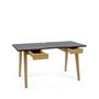 Voir la diapositive 3 : Paris Prix Bureau Design 2 Tiroirs  Nice  140cm Chêne & Noir