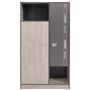 Voir la diapositive 2 : Armoire 2 portes chambre junior style industriel L101cm LOFTY