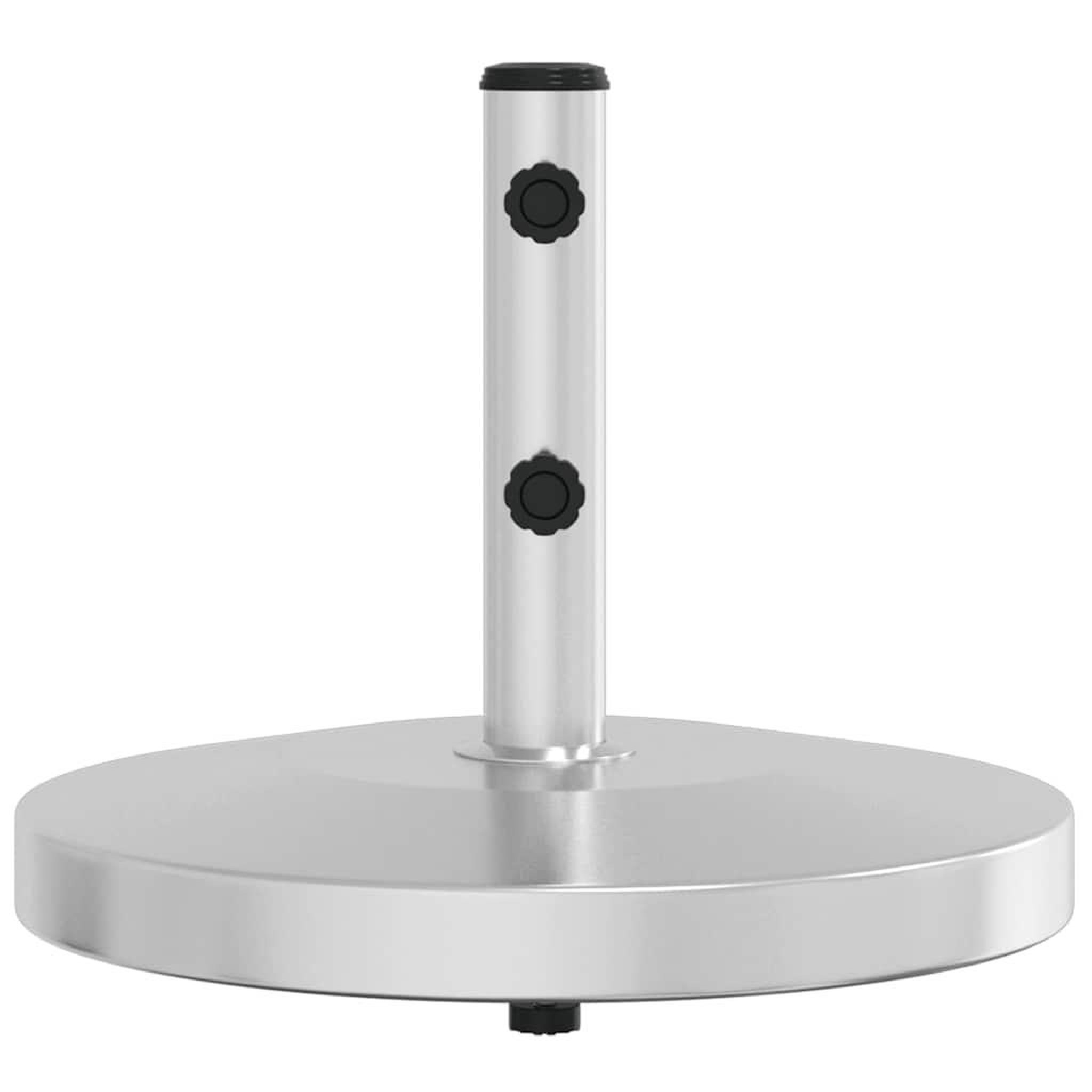 Voir la diapositive 4 : VIDAXL Base de parasol pour mats Ø32/38/48 mm 25 kg rond