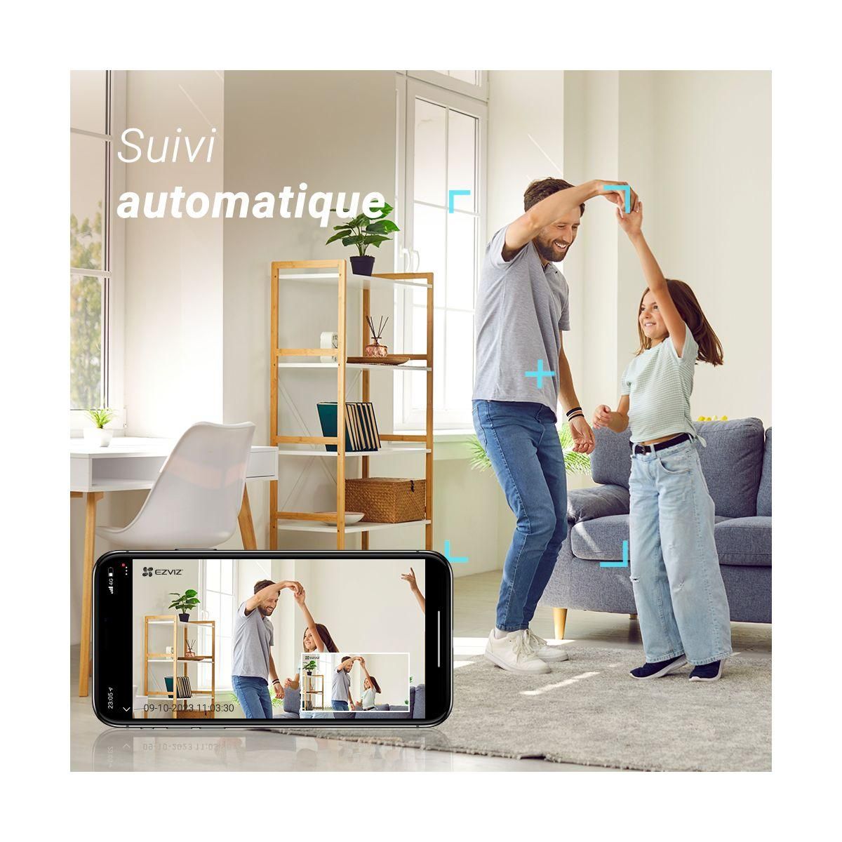 EZVIZ Caméra de surveillance Wifi H6C 2K motorisée