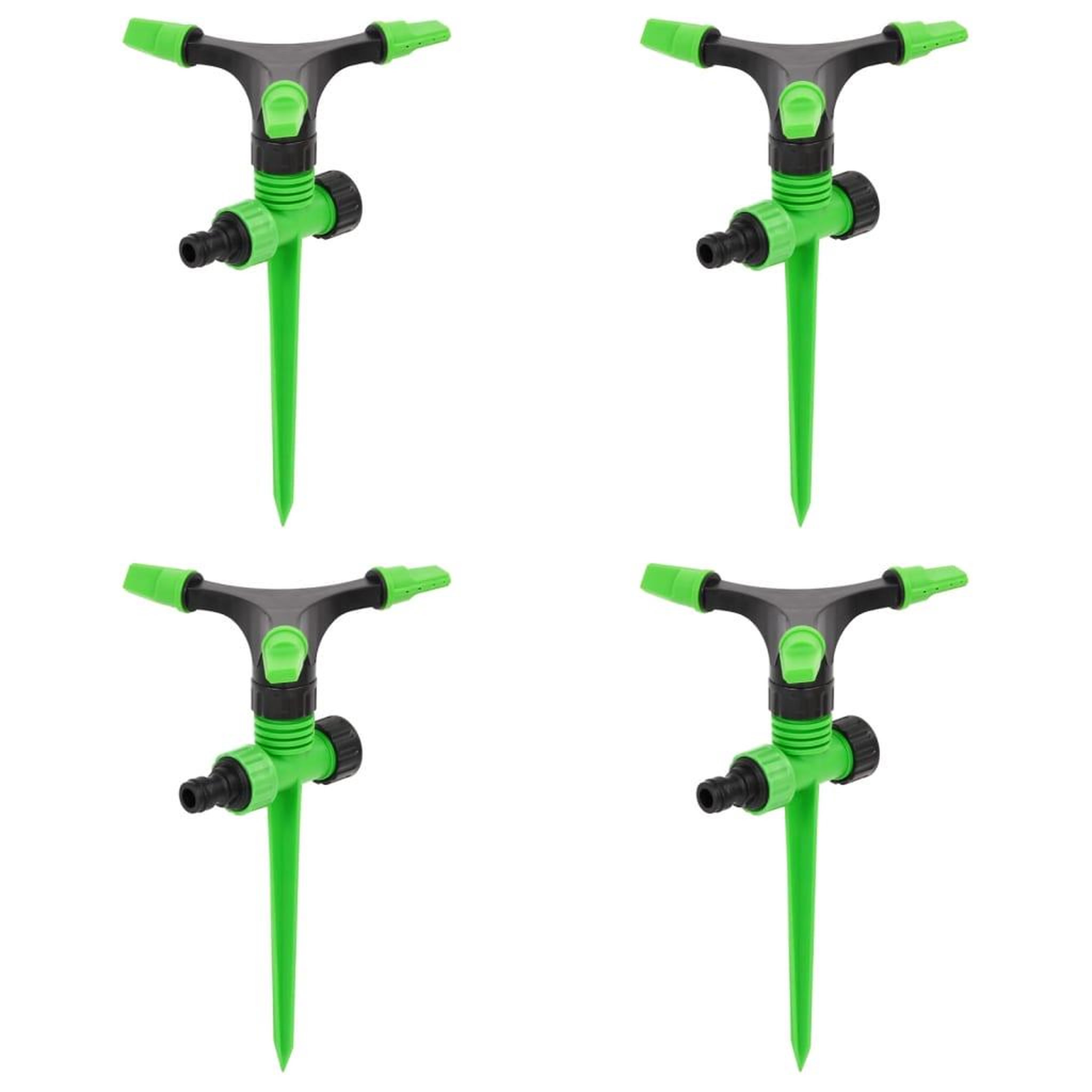 VIDAXL Arroseurs rotatifs 4 pcs vert et noir 16x13,5x25,5 cm ABS et PP