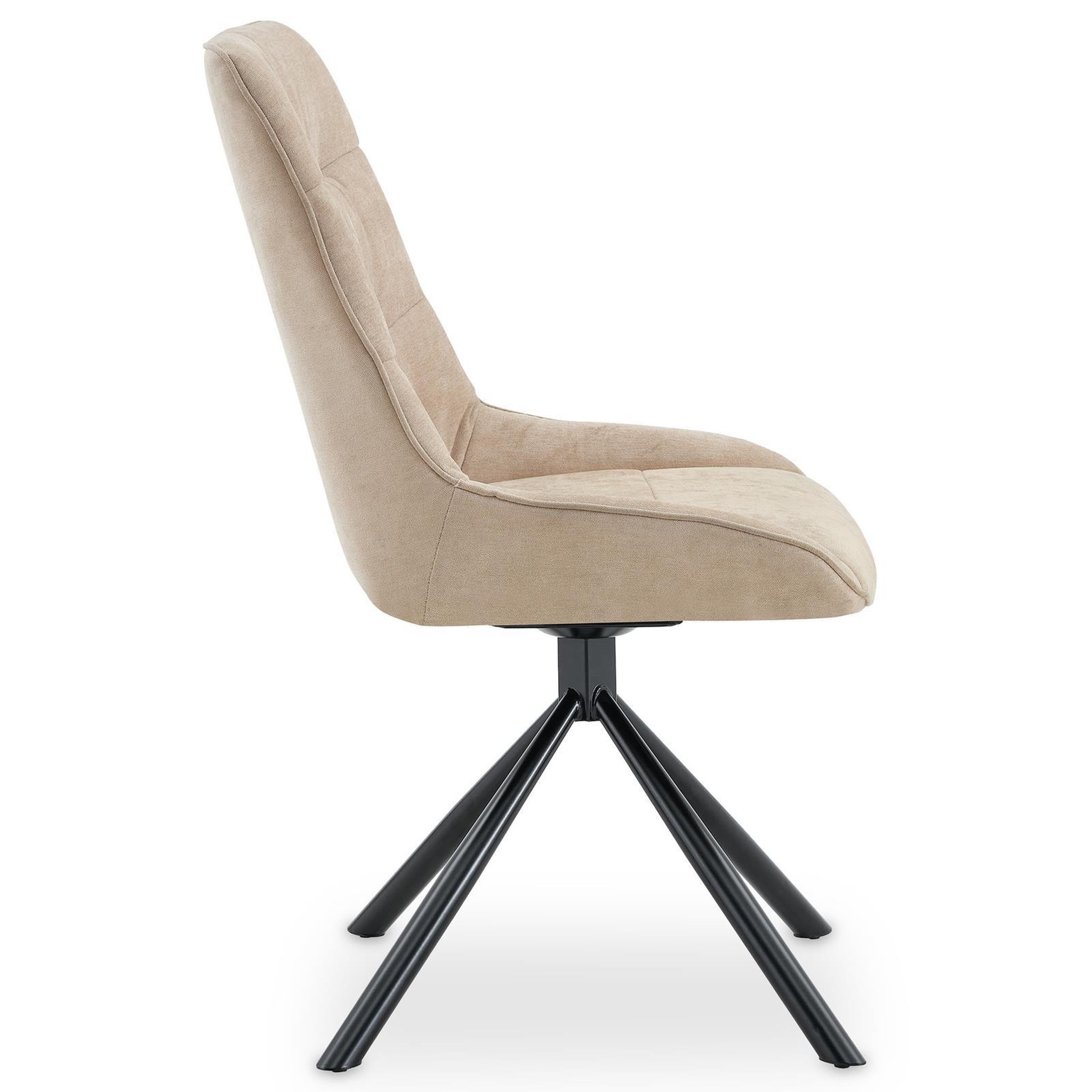 Voir la diapositive 5 : IDIMEX Lot de 2 chaises libra de salle à manger en tissu