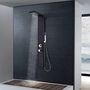Voir la diapositive 2 : VIDAXL Systeme de panneau de douche Aluminium Mat Noir