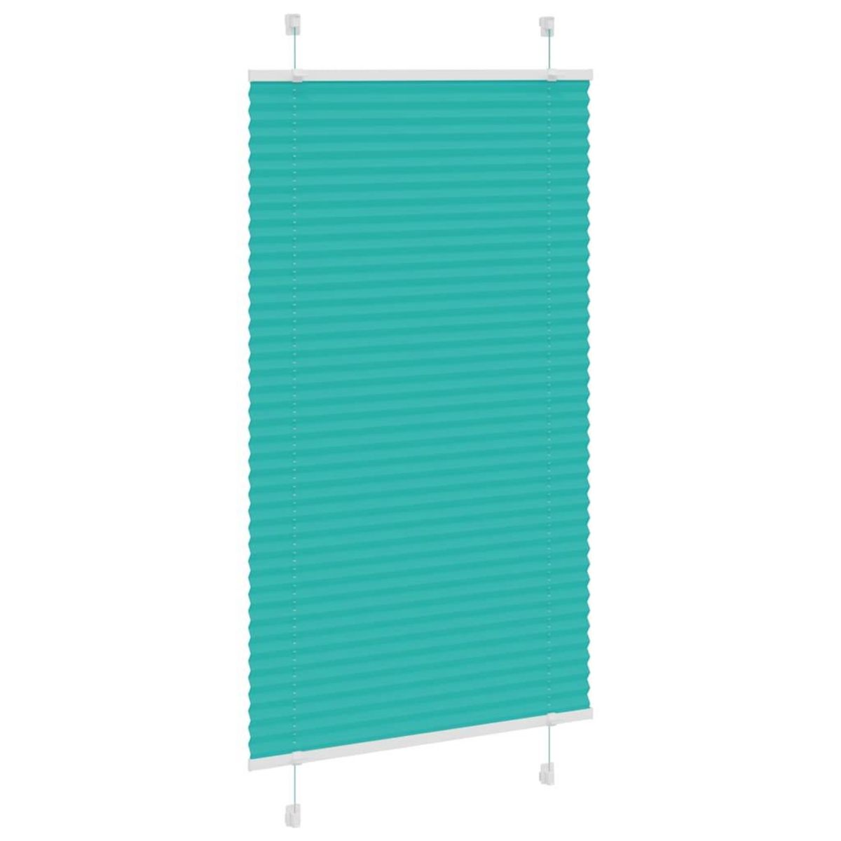 VIDAXL Store plisse vert petrole 80x100 cm largeur du tissu 79,4 cm