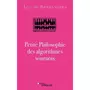  PETITE PHILOSOPHIE DES ALGORITHMES SOURNOIS, Brabandere Luc de