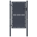 VIDAXL Portail de jardin Acier 100 x 125 cm Anthracite