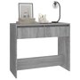 Voir la diapositive 4 : VIDAXL Table console sonoma gris 89x41x76,5 cm bois d'ingenierie