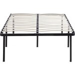 Habitat et Jardin Cadre à lattes + pieds pour matelas 140 x 190 cm - 26 lattes