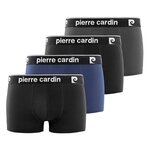 PIERRE CARDIN Lot de 4 boxers homme en coton Basic. Coloris disponibles : Noir