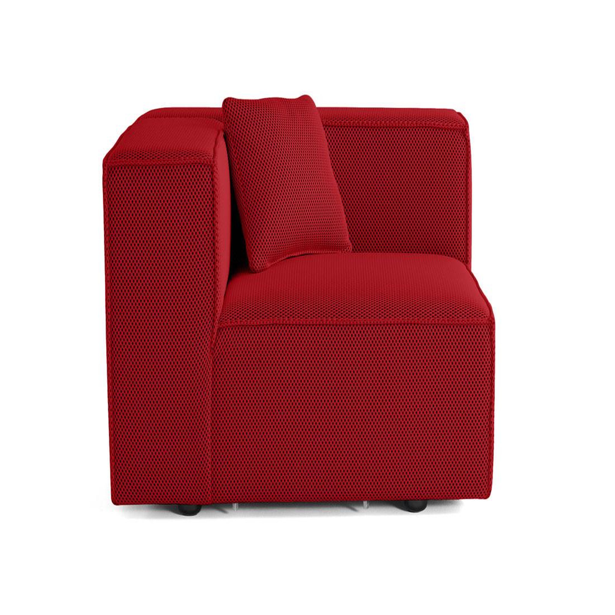 Voir la diapositive 4 : LISA DESIGN Arty - module d'assise droit - en tissu mailles 3d