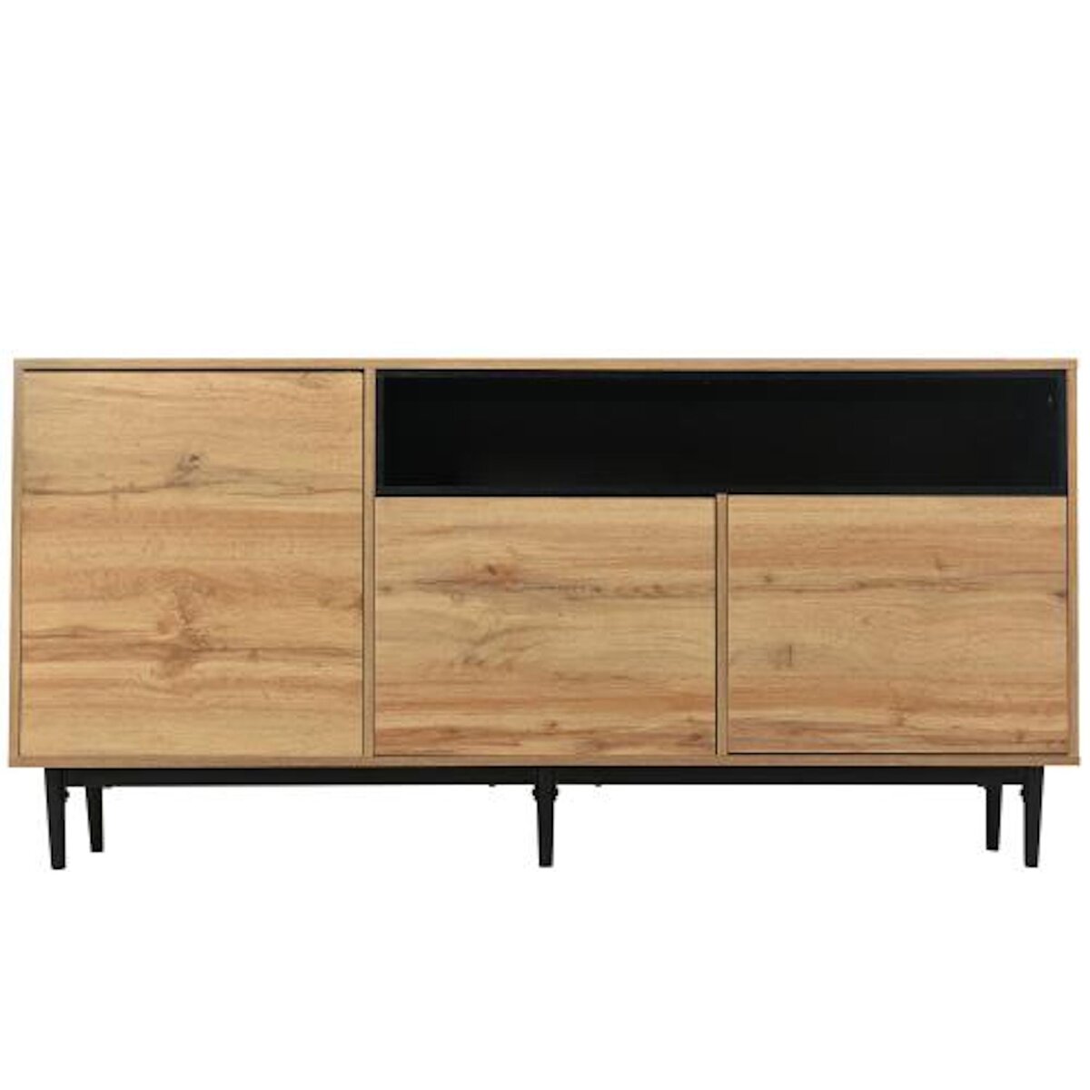 MERAX Buffet 3 porte(s) 0 tiroir(s) - 160 cm naturel mdf