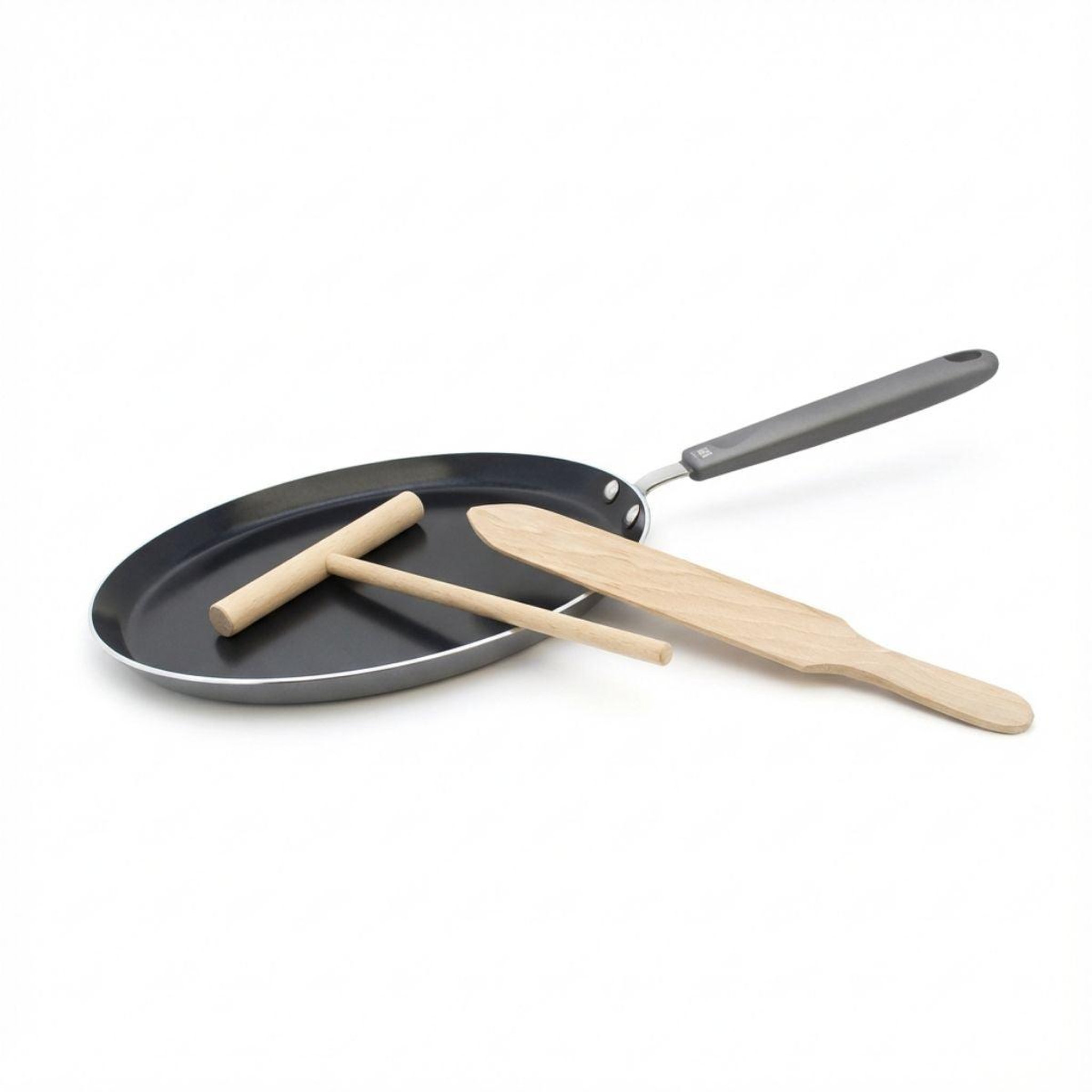 ELO Set de 1 poêle de cuisson 26 cm en aluminium avec 2 ustensiles de cuisine sans pfas elo ducato
