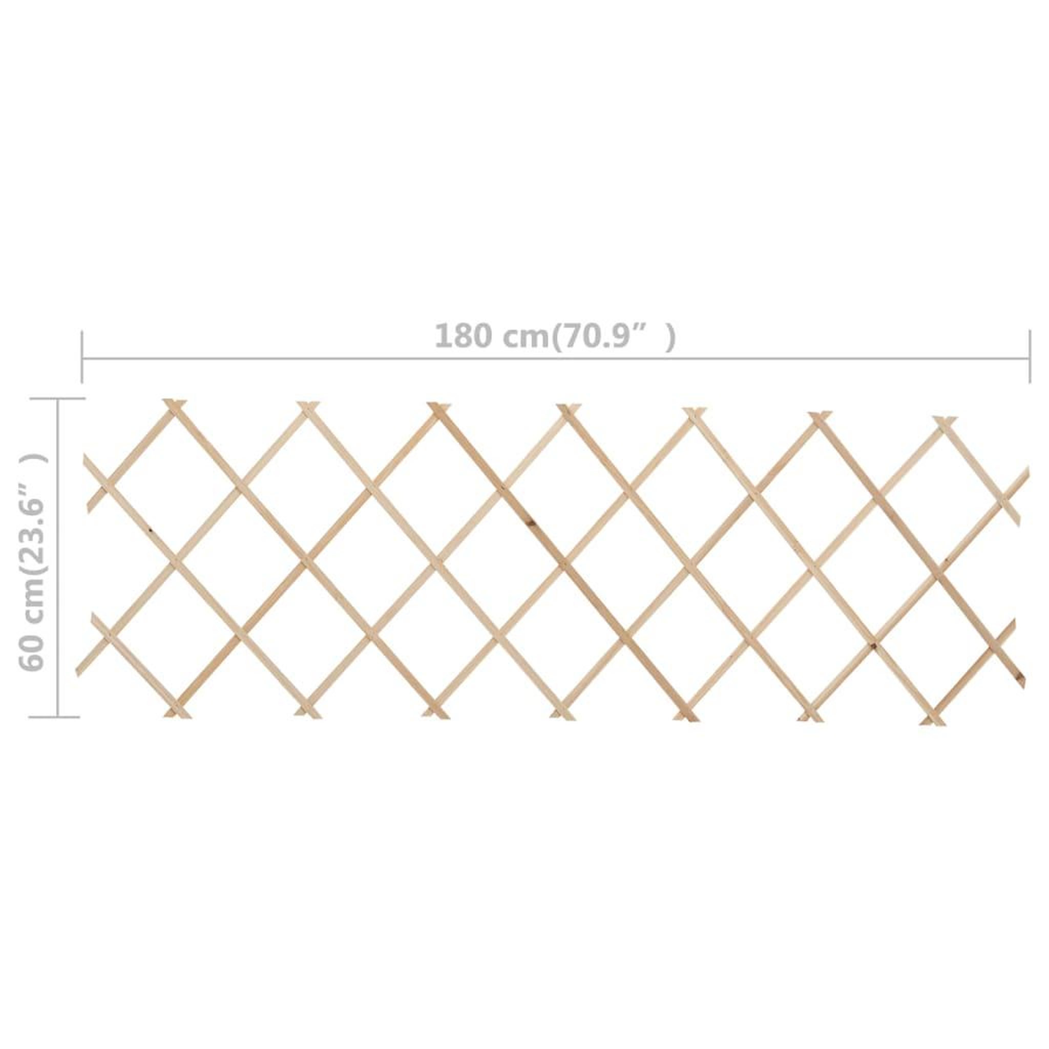 Voir la diapositive 6 : VIDAXL Cloture a treillis 5 pcs Bois de sapin 180x60 cm