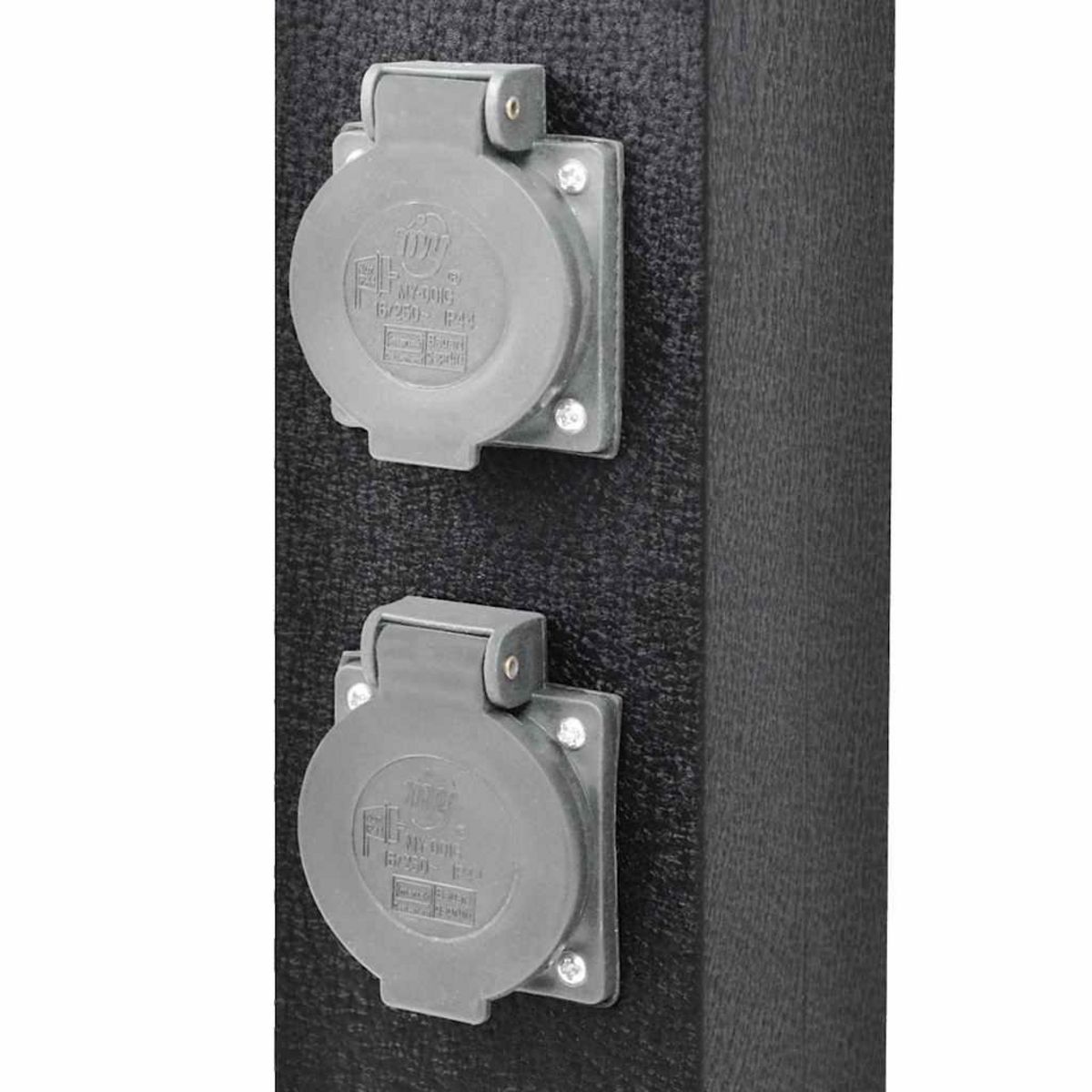 VIDAXL Pilier de prise de jardin noir